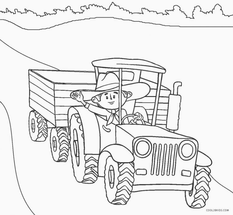 Ausmalbilder Traktor - Malvorlagen Kostenlos Zum Ausdrucken bei Ausmalbilder Traktor