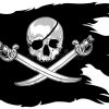 Bandeira De Pirata Ilustração Do Vetor. Ilustração De bei Piratenflagge Ausdrucken