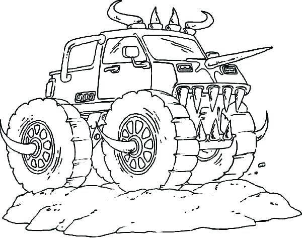 Bilder Zum Ausmalen Monster Truck - Malvorlagen bei Ausmalbilder Monstertruck