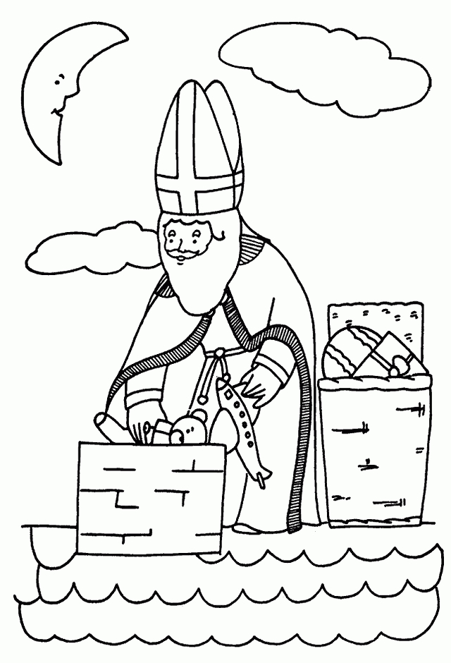 Bischof Nikolaus Ausmalbilder - Malvorlagen Für Kinder für Ausmalbild Nikolaus