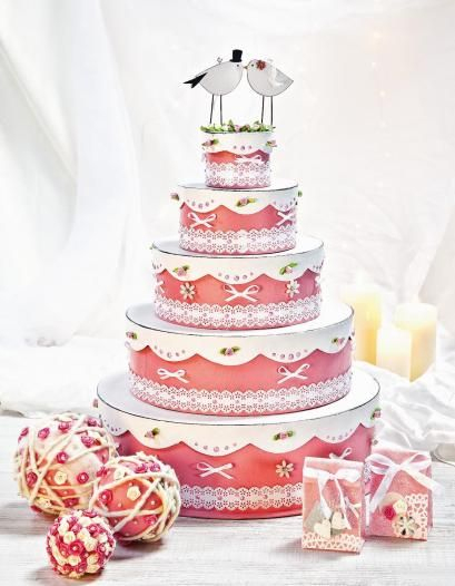 Boxen Hochzeitstorte - Anleitung - Werde Es Mit Bemalten ganzes Torte Aus Papier Basteln