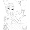 Elsa Aus Frozen | Ausmalbild | Ausmalbild Eiskönigin mit Ausmalvorlage Prinzessin