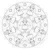 Engel-Mandala 3 | Ausmalbilder Weihnachten bestimmt für Ausmalbilder Weihnachtsengel