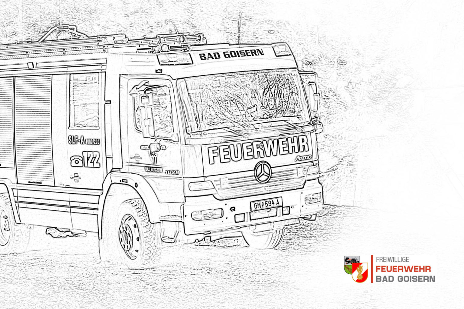 Feuerwehrbilder Zum Ausmalen › Freiwillige Feuerwehr Bad verwandt mit Feuerwehrautos Zum Ausmalen