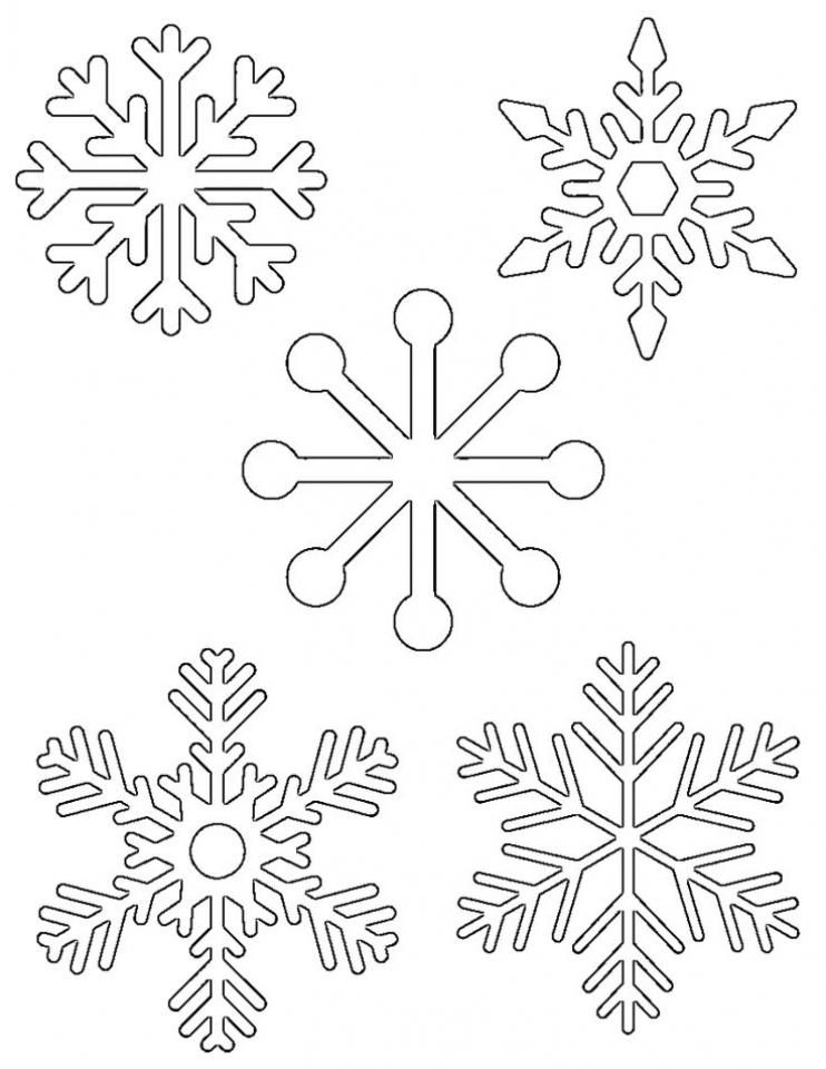 Free Printable Snowflake Coloring Pages For Kids bei Malvorlage Schneeflocken