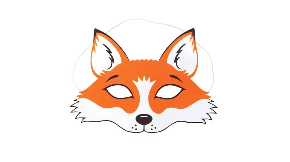 Fuchs-Maske Zum Ausdrucken | Masken Zum Ausdrucken, Fuchs in Fuchs Fensterbild Vorlage