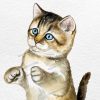 Kätzchen Clipart Süße Katzen Aquarell Clipart Kätzchen | Etsy ganzes Süße Katzen Zeichnen