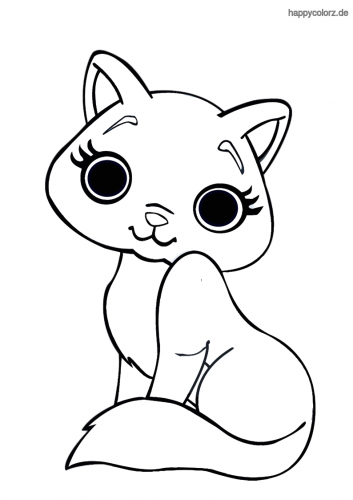 Katzenbabys Ausmalbilder - Malvorlagen Für Kinder für Katzenbaby Ausmalbild