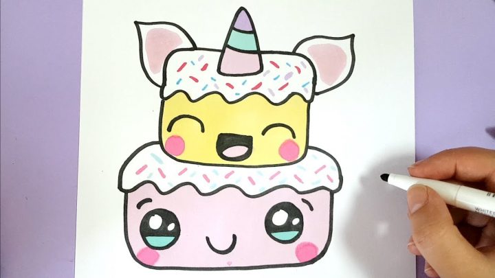 Kawaii Malen Leicht Donut mit Süße Bilder Zeichnen