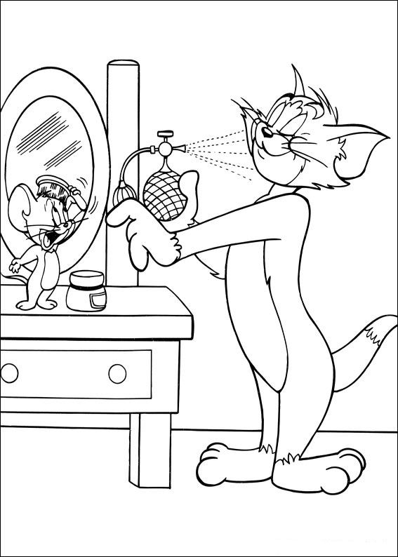 Kids-N-Fun.de | Malvorlage Tom Und Jerry Tom Und Jerry verwandt mit Tom Und Jerry Ausmalbild