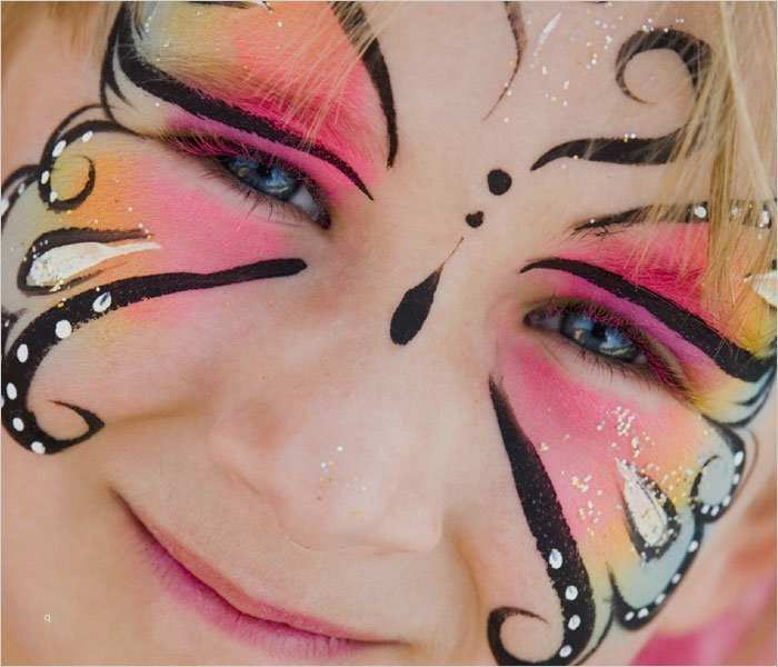 Kinderschminken Vorlagen Einfach Erstaunlich Bild 12 innen Schminkvorlage Schmetterling