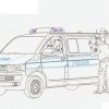 Malvorlagen Polizeiautos mit Polizeiautos Zum Ausmalen