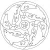 Mandala Delfine.bmp 1.792×1.778 Pixel | Ausmalbilder mit Delfine Bilder Zum Ausmalen