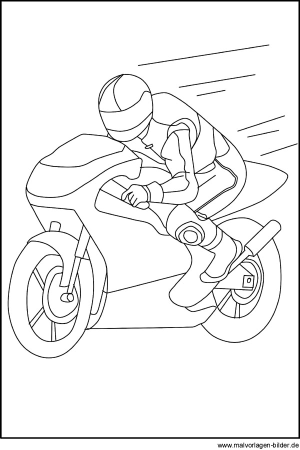 Motorrad Ausmalbilder - Gratis Malvorlagen Zum Ausmalen bestimmt für Ausmalbilder Für Jungs