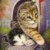 Pin Von Jennifer Vogs Auf Katzen Gemalt | Katze Malen ganzes Süße Katze Zeichnen