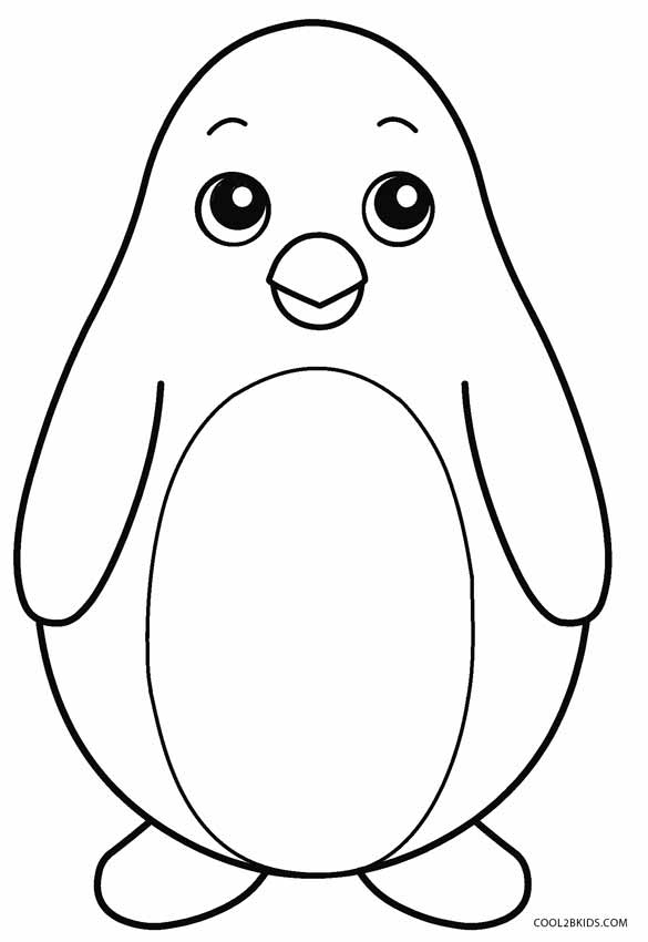 Pinguin Ausmalbilder Süße Baby Tiere / Malvorlagen bestimmt für Süße Tierbabys Ausmalbilder
