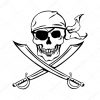 Pirate Skull — Stock Vector © Nikiteev #51893203 verwandt mit Piratenflagge Ausdrucken