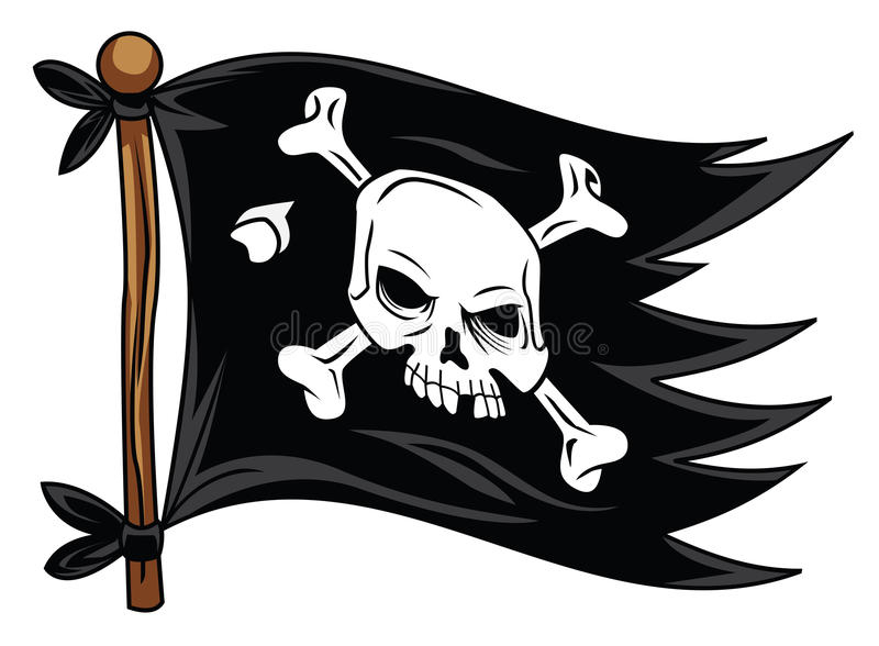 Piratenflagge Stock Abbildung. Illustration Von Gefahr in Piratenflagge Ausdrucken
