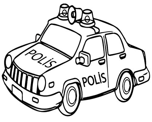 Polizeiauto Ausmalbilder Panosundaki Pin bei Polizeiauto Ausmalbilder