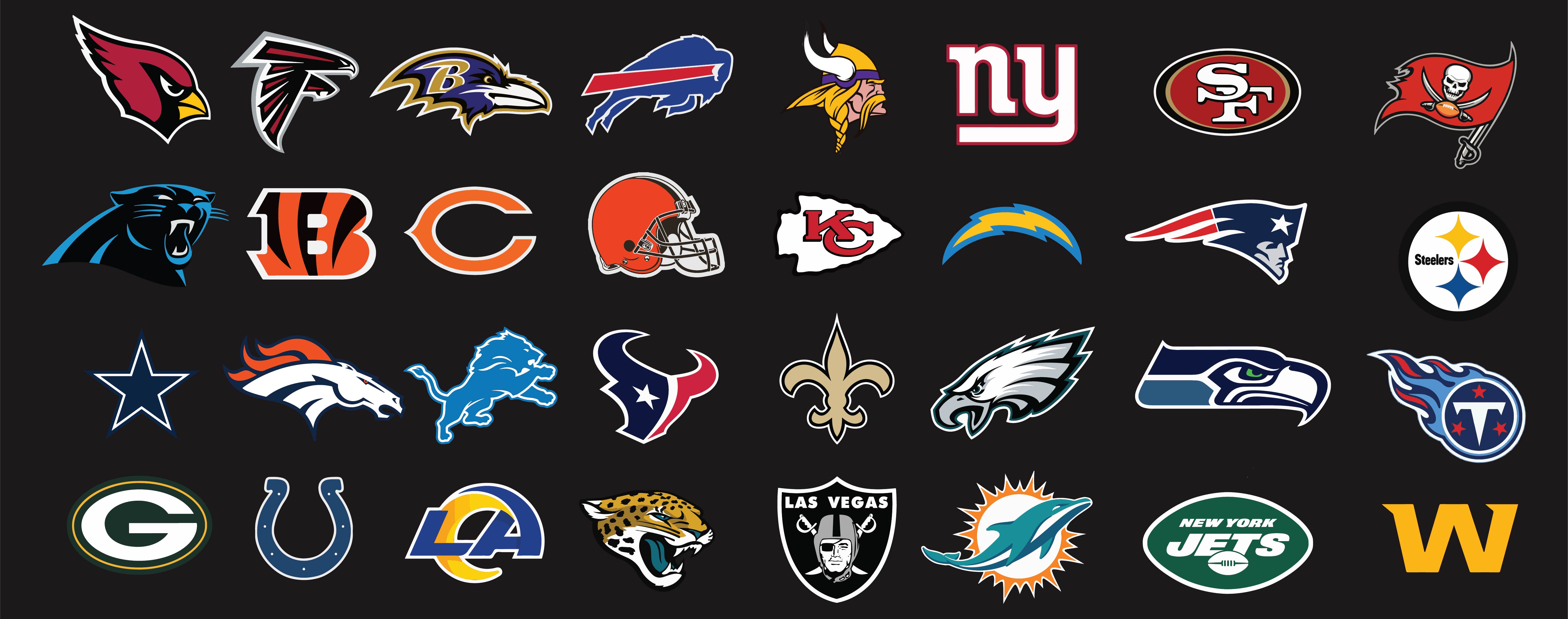 We show you pictures of all 32 team logos. 7 Best Images of NFL Football Logos Printable - NFL Football Team Logo