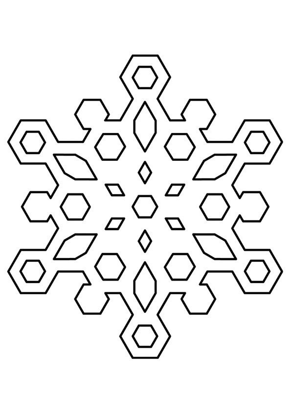 Schneeflocke: Ausmalbilder &amp; Malvorlagen - 100% Kostenlos bestimmt für Ausmalbild Schneeflocke