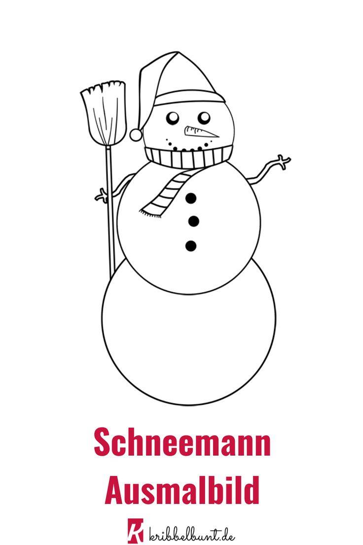 Schneemann Ausmalbild Für Kinder - Zu Weihnachten In 2020 innen Ausmalbild Schneemann