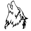 Simple Wolf Howling Drawing At Getdrawings | Free Download ganzes Malvorlage Wolf