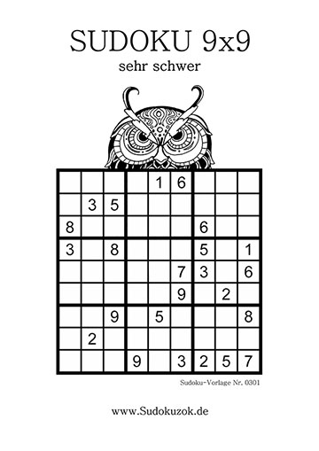 Sudoku Vorlagen Zum Ausdrucken - Sudoku Zum Ausdrucken bei Sudoku Vorlagen Schwer