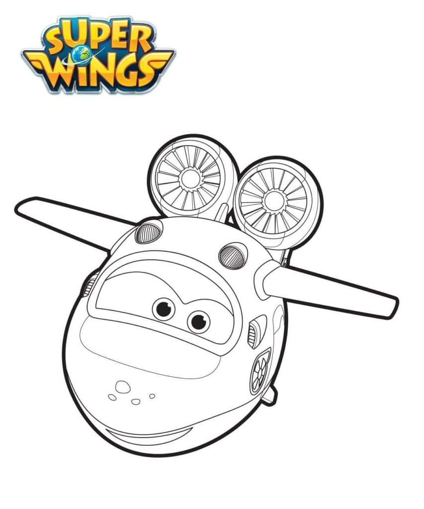 Super Wings Ausmalbilder. Drucken Sie Für Kinder bei Super Wings Ausmalbilder