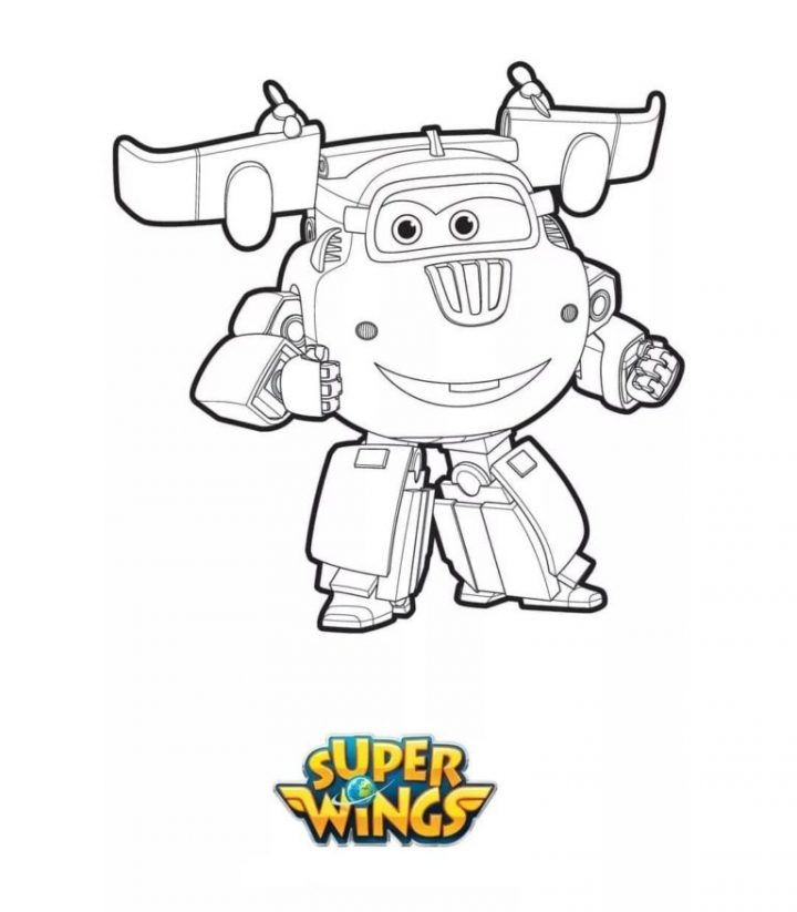 Super Wings Ausmalbilder. Drucken Sie Für Kinder mit Super Wings Ausmalbilder