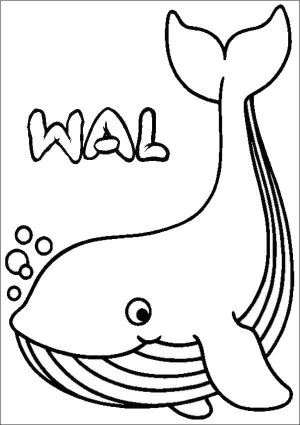 Tiere Ausmalbilder 1 | Ausmalbilder verwandt mit Wal Ausmalbild