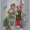 Weihnachten - Kinder Mit Christbaum U. Geschenken Singen ganzes Kinderbilder Weihnachten