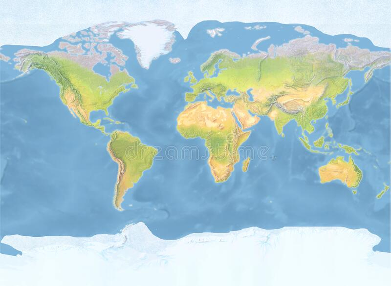 Weltkarte, Schattierte Entlastung, Zentriert Auf Japan verwandt mit Weltkarte Pazifik Zentriert