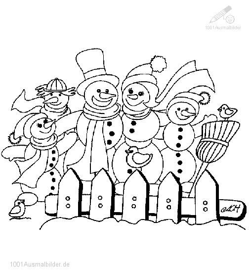 Winter Ausmalbilder - Ausmalbilder Für Kinder | Snowman über Weihnachtsbilder Ausmalbild