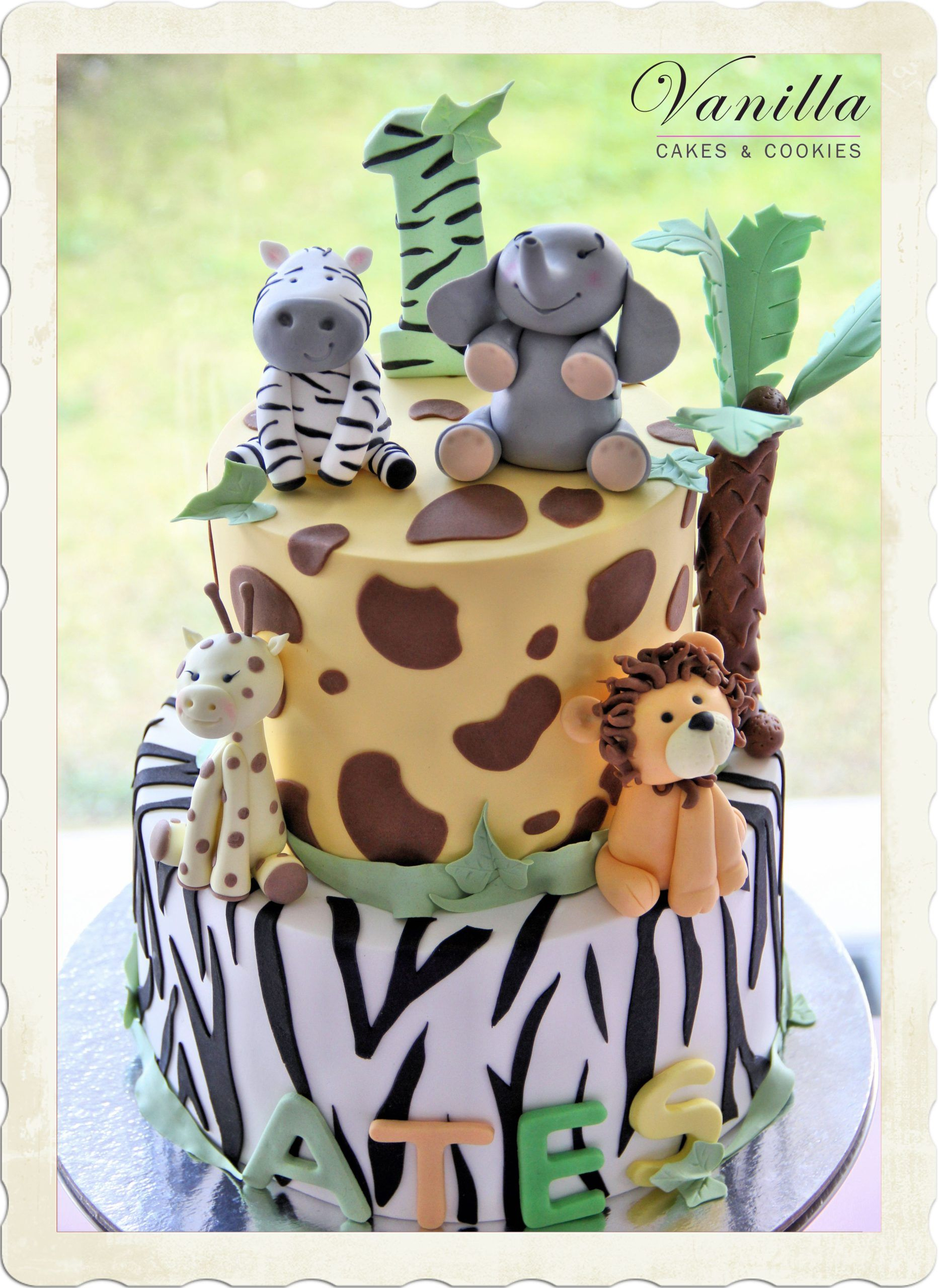 1. Geburtstagstorte Zum Thema Dschungel. # 1Stbirthdaycake ganzes Dschungel Bilder Kinder