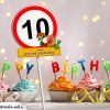10. Geburtstag Geburtstagswünsche Mit Schild Und Alter Auf bestimmt für Happy Birthday Bilder Kinder 4 Jahre