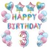 3. Geburtstag Party Deko Set - Happy Birthday + Zahl 3 bei Happy Birthday Bilder Kinder 2 Jahre