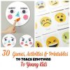 30 Aktivitäten Und Ausdrucke, Die Emotionen Für Kinder innen Gefühle Emotionen Bilder Kinder