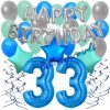 34-Teiliges Geburtstagsdeko-Set Mit Luftballons, Happy in Happy Birthday Bilder Kinder 2 Jahre