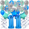 34-Teiliges Geburtstagsdeko-Set Mit Luftballons, Happy in Happy Birthday Bilder Kinder 9 Jahre