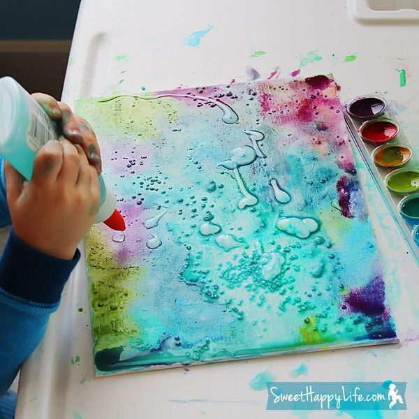 38 Besten Kunst - Zufallstechniken Bilder Auf Pinterest ganzes Wasserfarben Bilder Kinder