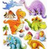 3D Wandsticker Wandtattoo Süße Dinos Dinosaurier T-Rex Usw ganzes Dinosaurier Bilder Kinder