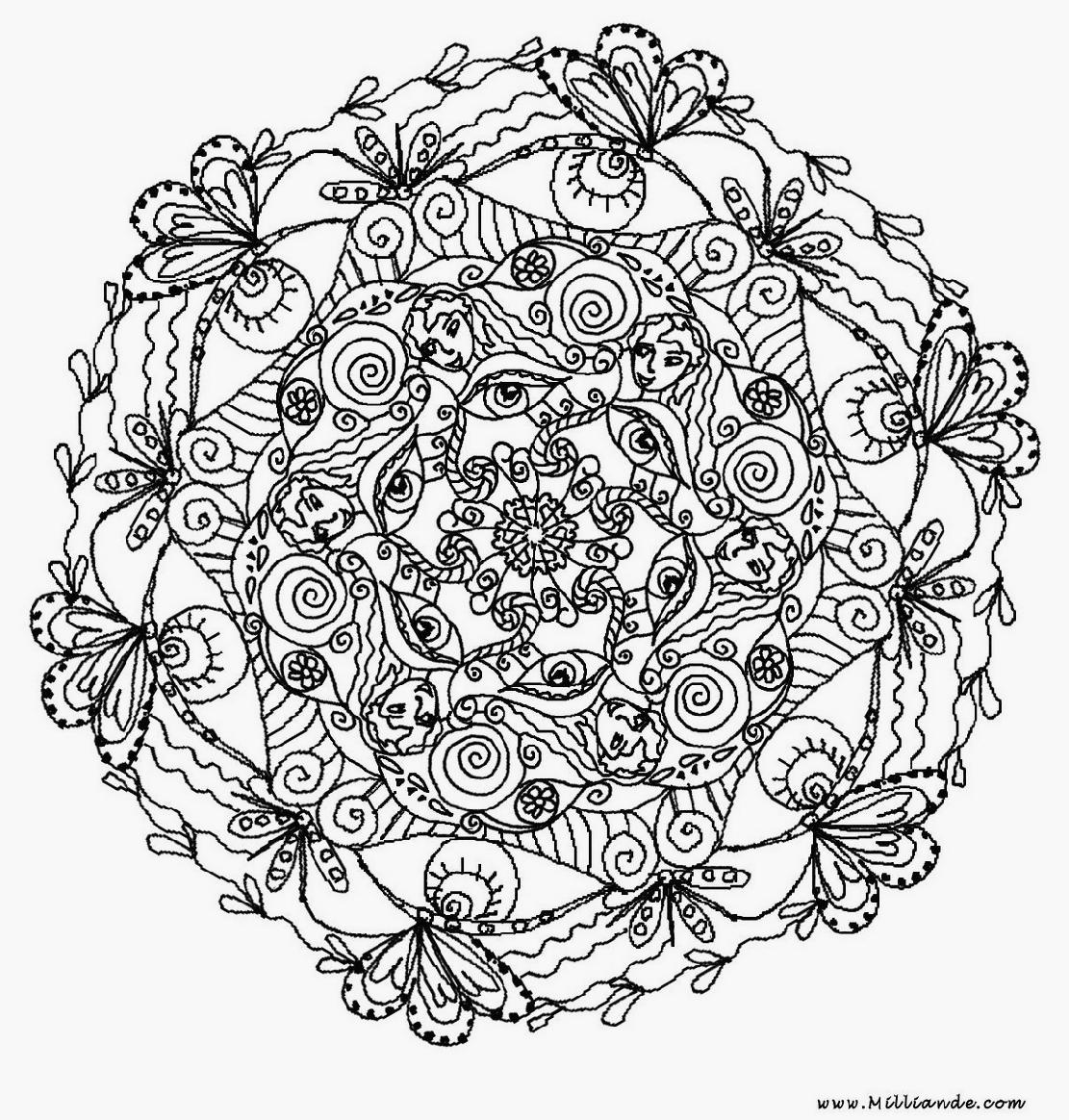 57 Dessins De Coloriage Mandalas Fleurs À Imprimer Sur verwandt mit Coloriage Mandala Dessin A Imprimer