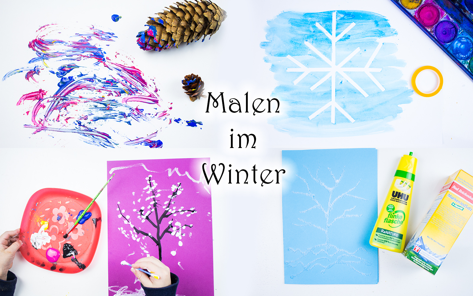 6 Ideen Zum Malen Im Winter Mit Kindern +Video — Mama Kreativ ganzes Schöne Kinder Bilder Malen