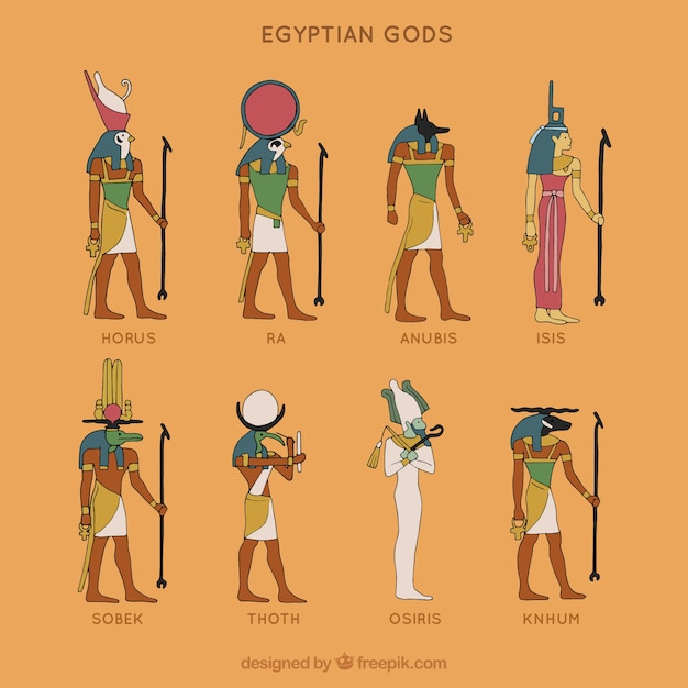 Ägyptische Götter Sammlung | Kostenlose Vektor über Ägypten Bilder Zeichnen