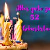 Alles Gute Zum 52 Geburtstag | Bilder Und Sprüche Für mit Bilder Zum 9 Geburtstag