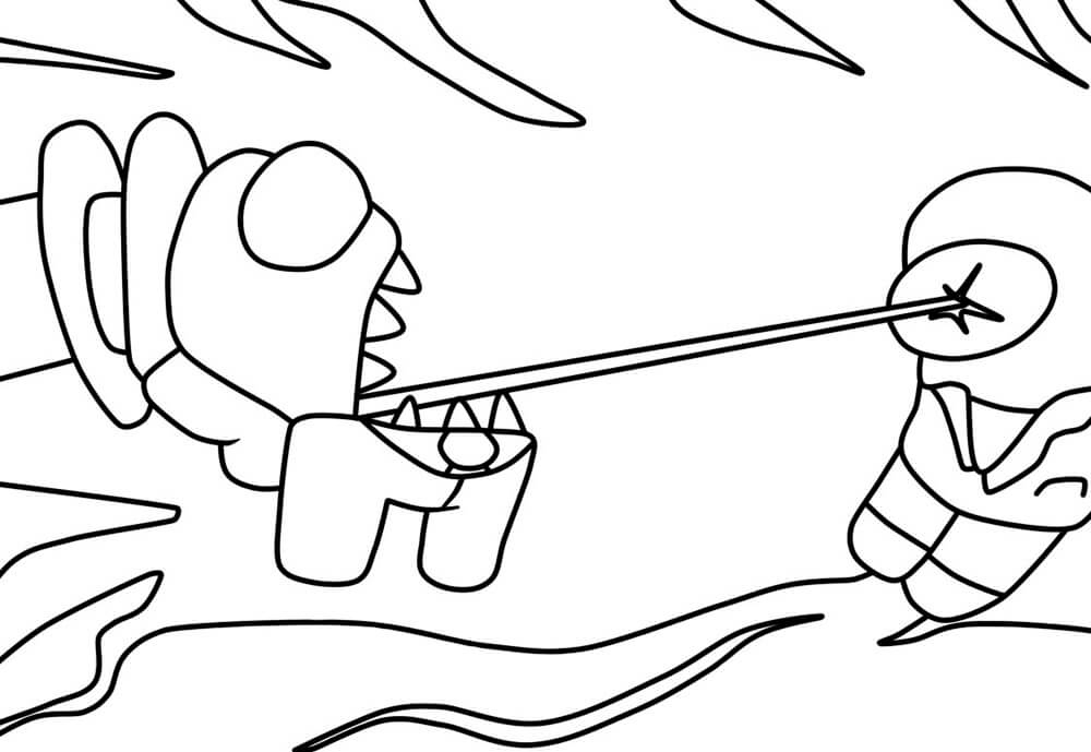 Among Us 3 Coloring Page - Free Printable Coloring Pages ganzes Dessin Coloriage Among Us