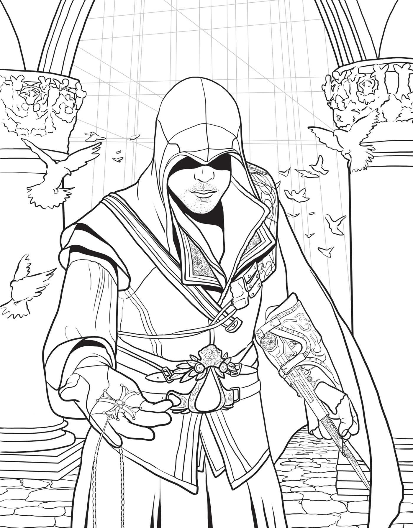 Assassin'S Creed: The Official Coloring Book | Book By ganzes Coloriage K Way