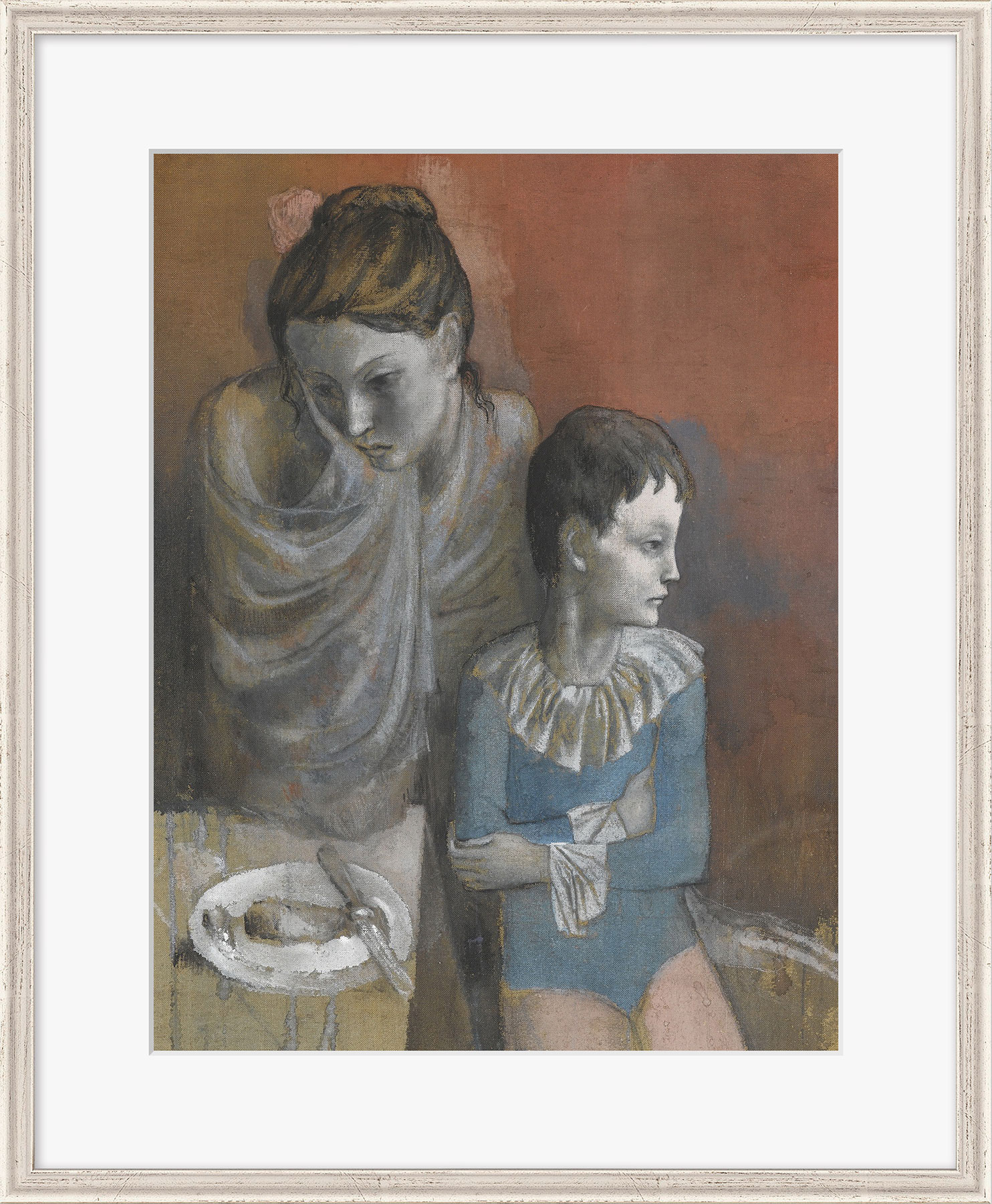 Bild &quot;Mutter Mit Kind (Gaukler)&quot; (1905), Gerahmt Von Pablo mit Bild Mit Kind