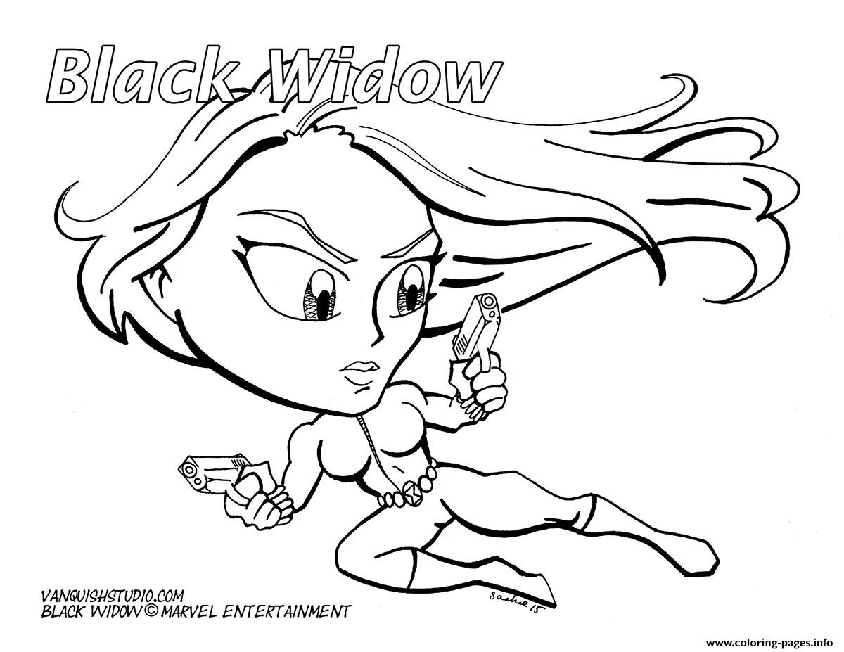 Black Widow Fan Draw Coloring Pages Printable über Coloriage Dessin Black Widow